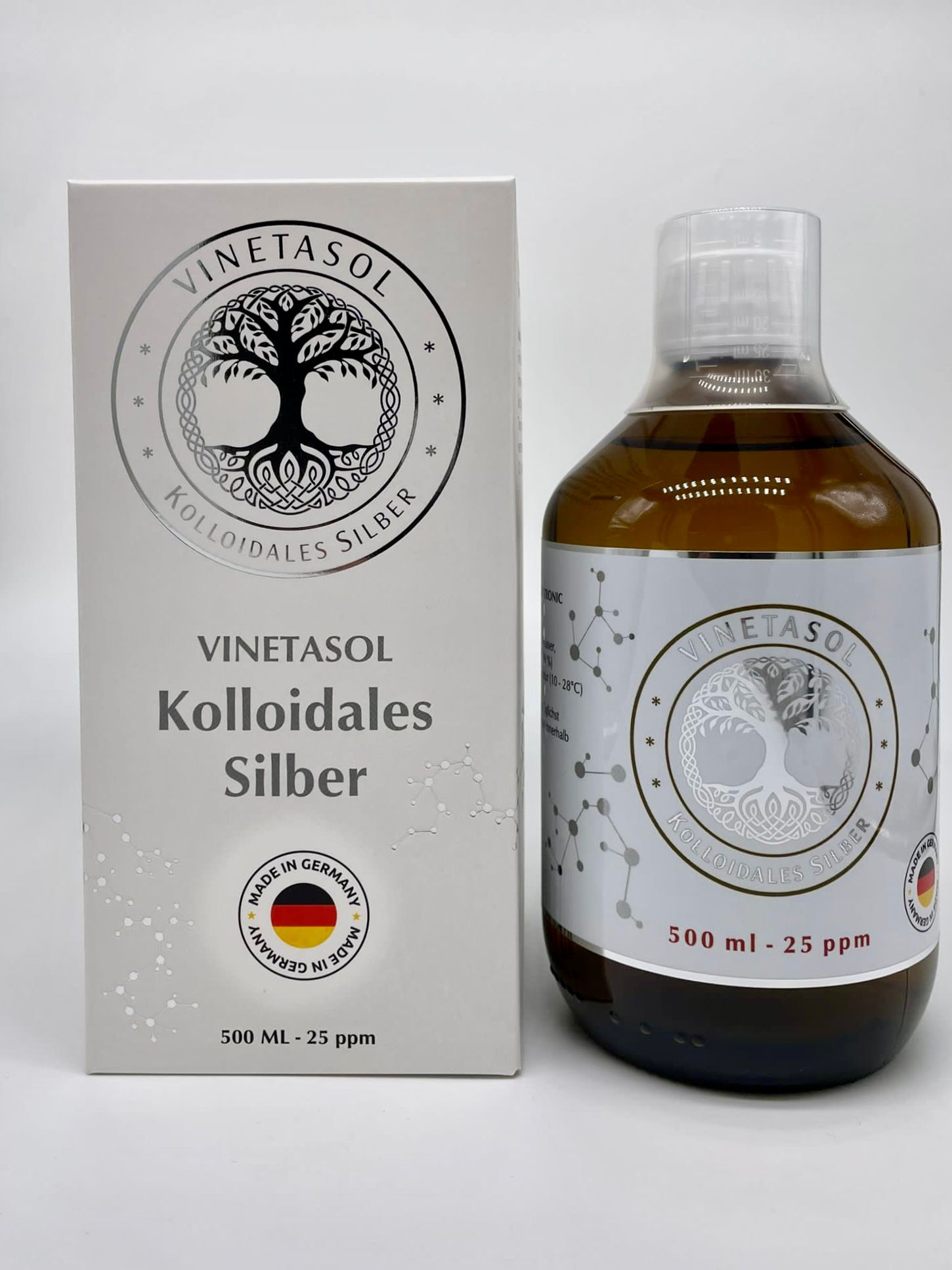VINETASOL - Kolloidales Silber 25ppm / 500 ml