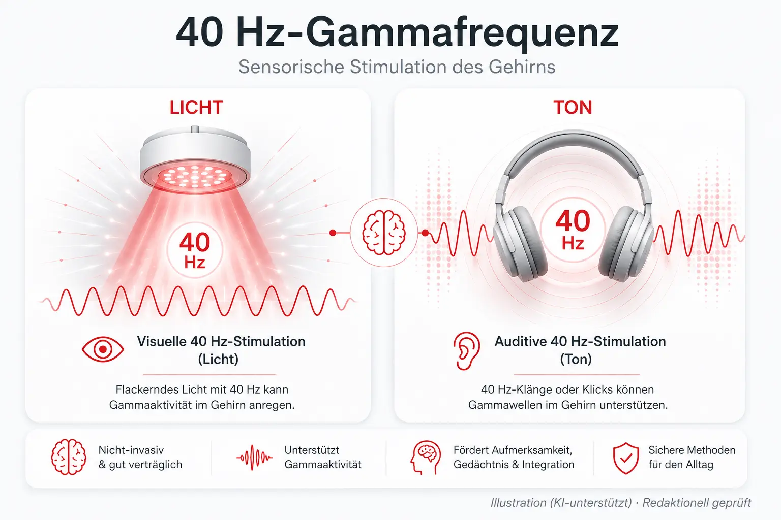Sensorische Stimulation des Gehirns