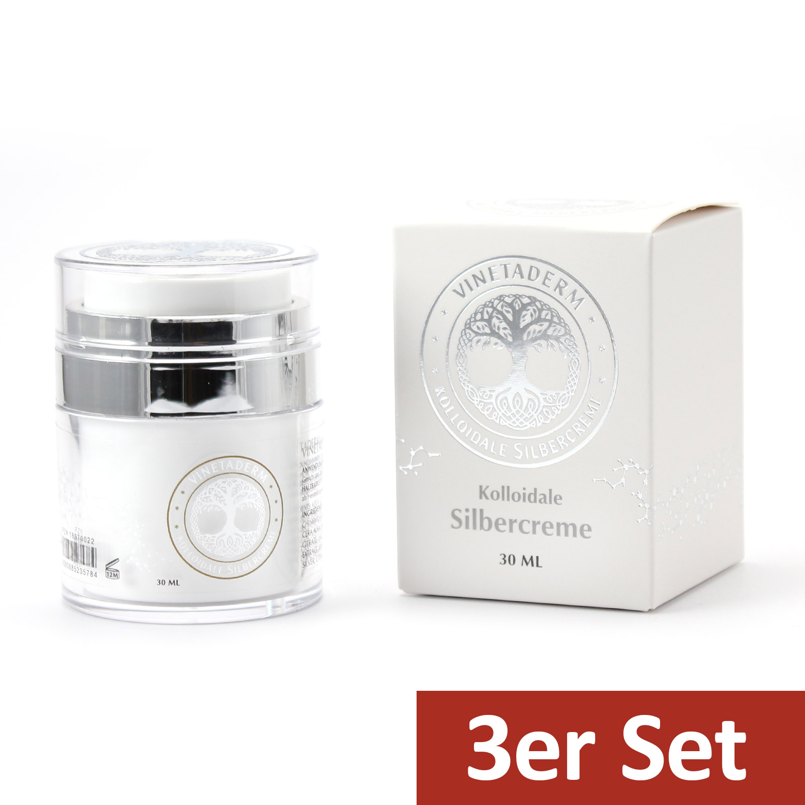 VINETADERM - Set - Kolloidale Silbercreme / 3x 30ml