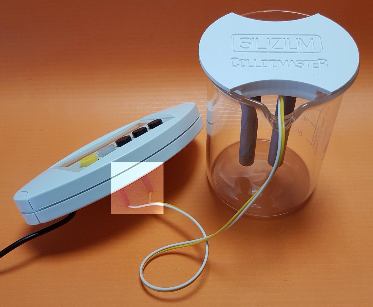 Elektroden Set Silizium, inkl. Becherglas