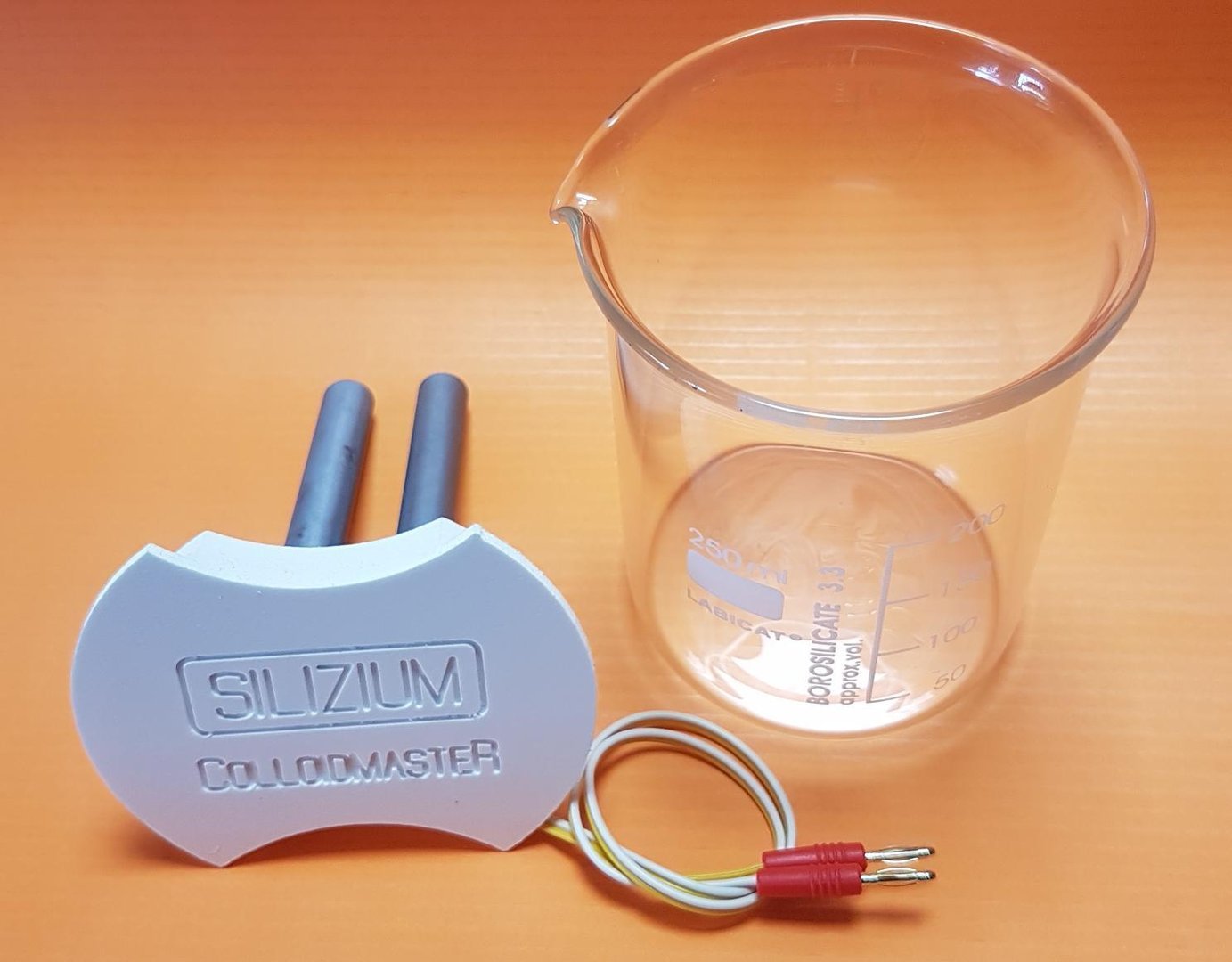 Elektroden Set Silizium, inkl. Becherglas