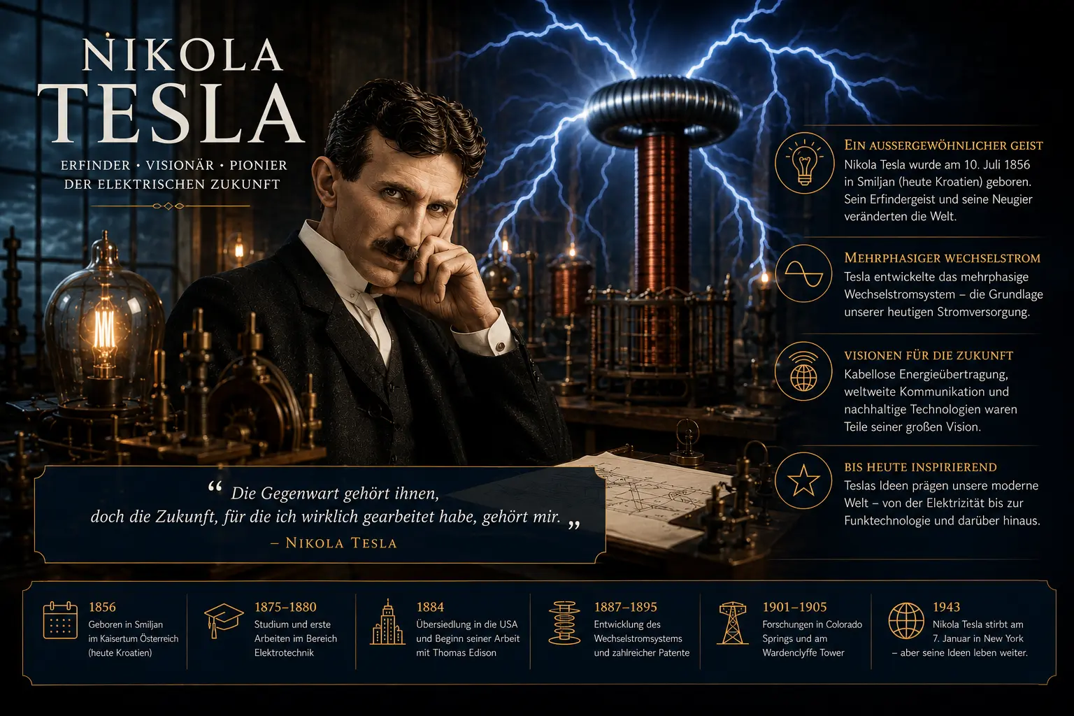 Nikola Tesla Überblick