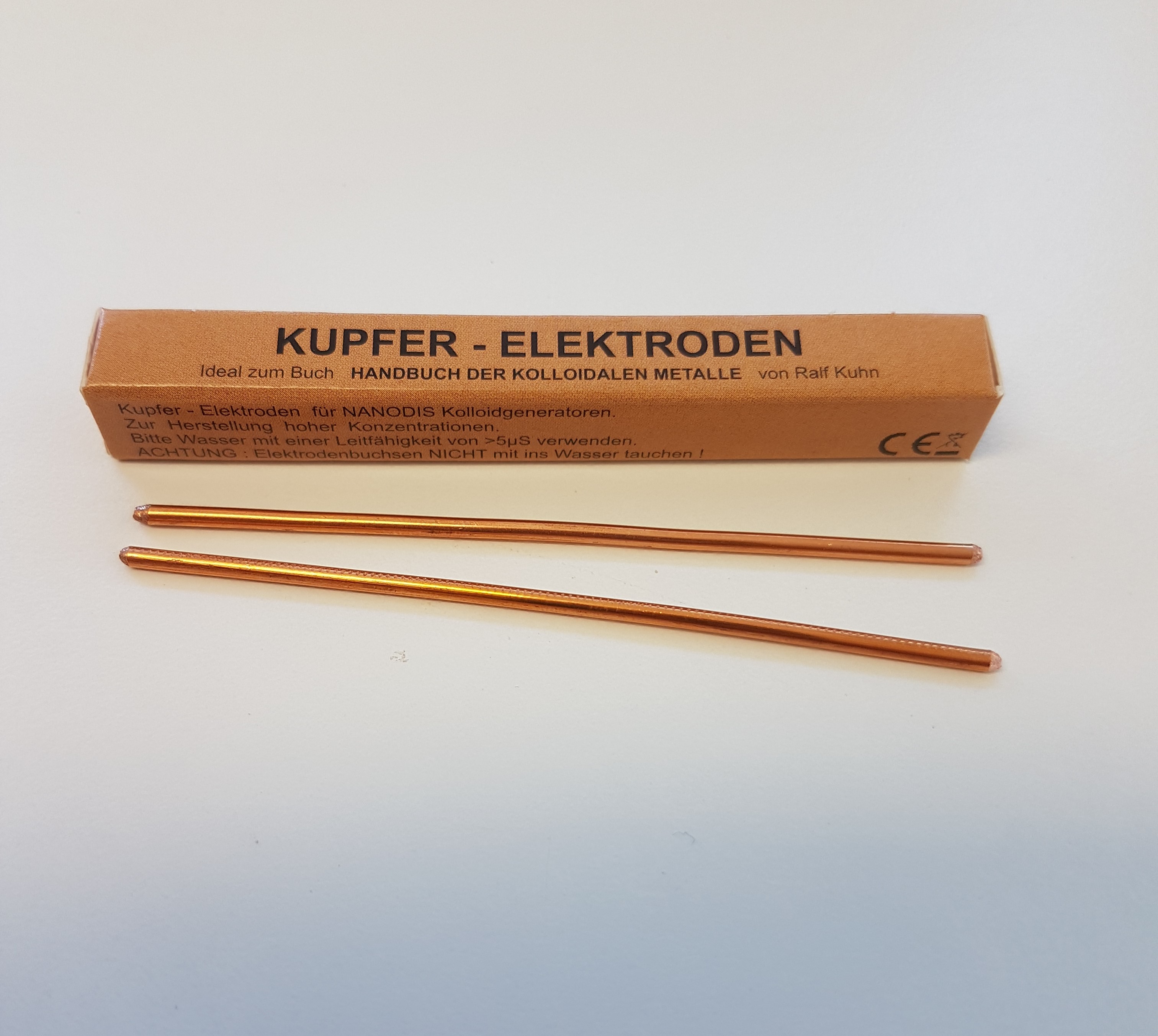 Kupfer Elektroden Set 99,99% (2mmx80mm) Feinkupfer