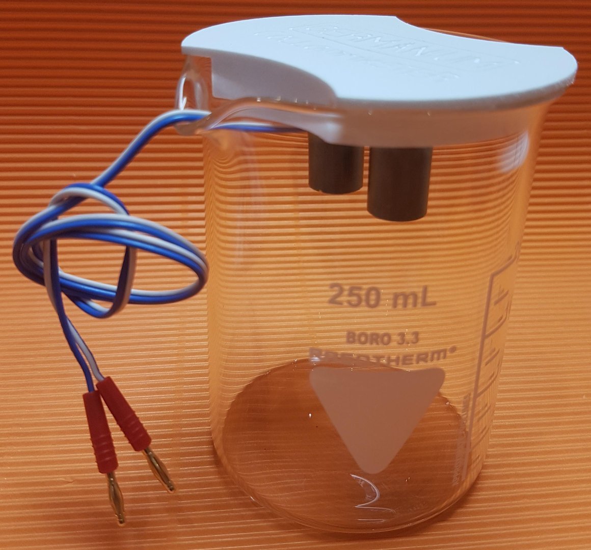 Elektroden Set Germanium, inkl. Becherglas