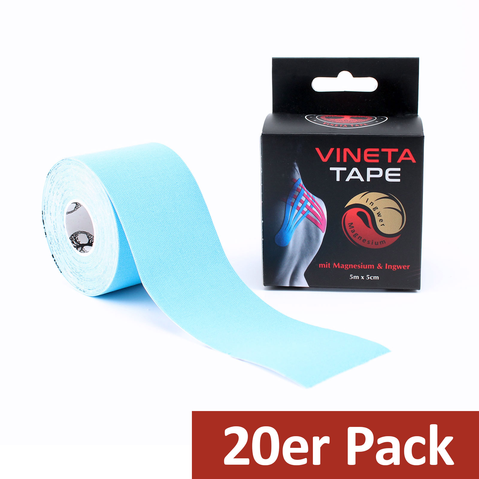 20x VINETATAPE mit Magnesium und Ingwer - hellblau
