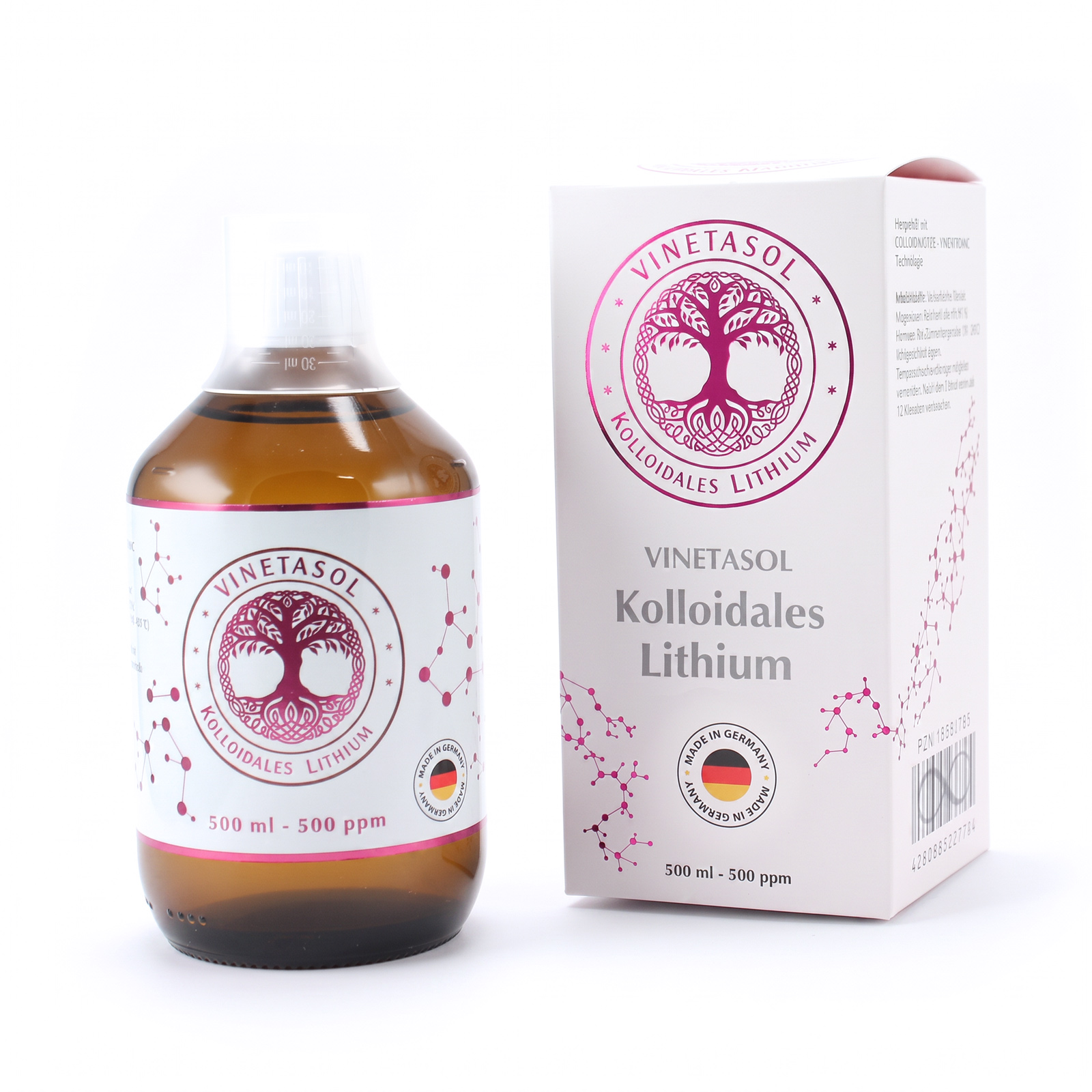 VINETASOL - Kolloidales Lithium - 500ppm - 500ml