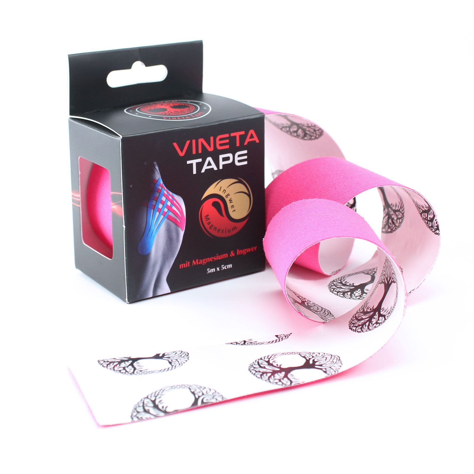 10x VINETATAPE mit Magnesium und Ingwer - pink