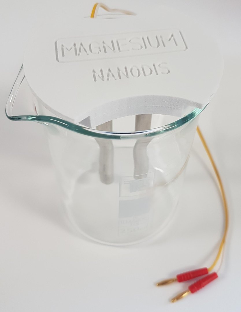Elektroden Set Magnesium Maxi, inkl. Becherglas