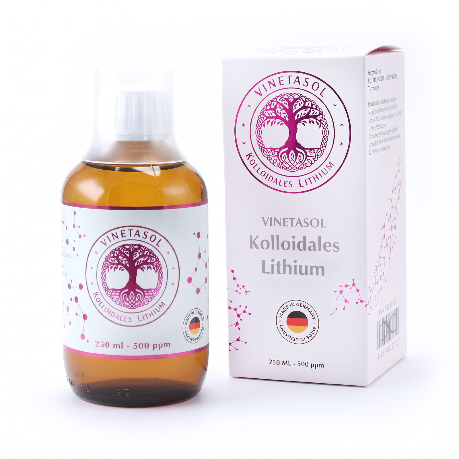 VINETASOL - Kolloidales Lithium - 500ppm - 250ml