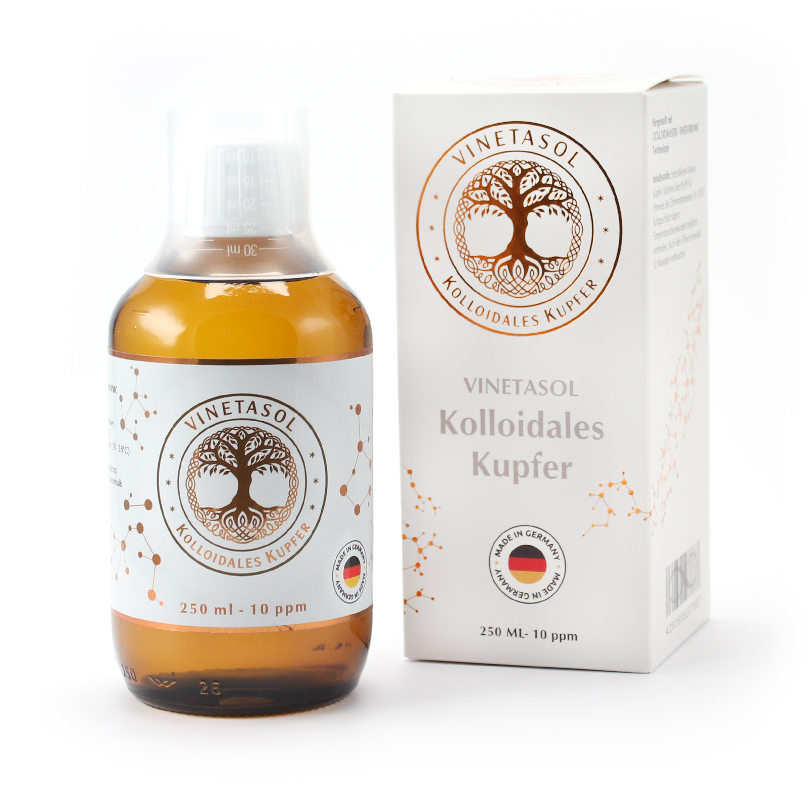 VINETASOL - Kolloidales Kupfer 10 ppm/ 250 ml 