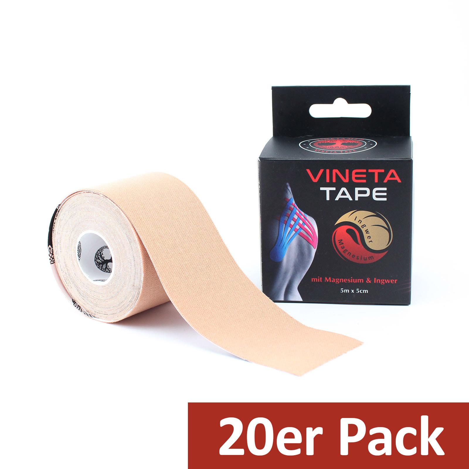 20x VINETATAPE mit Magnesium und Ingwer - haut