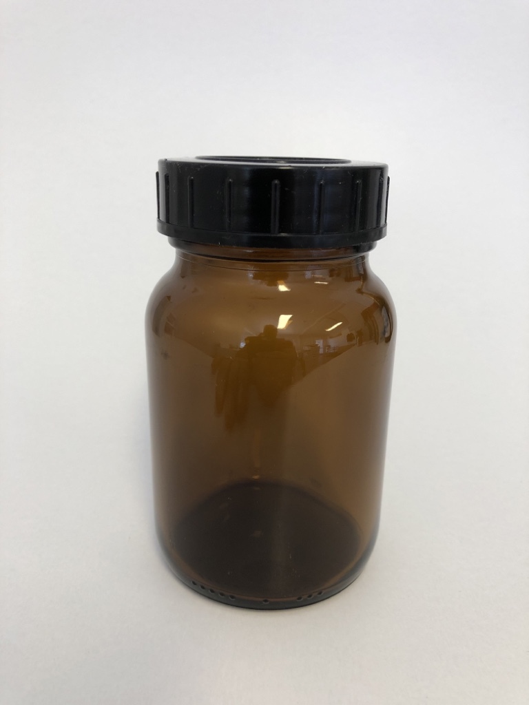Braunglas mit Weithalsöffnung 250ml
