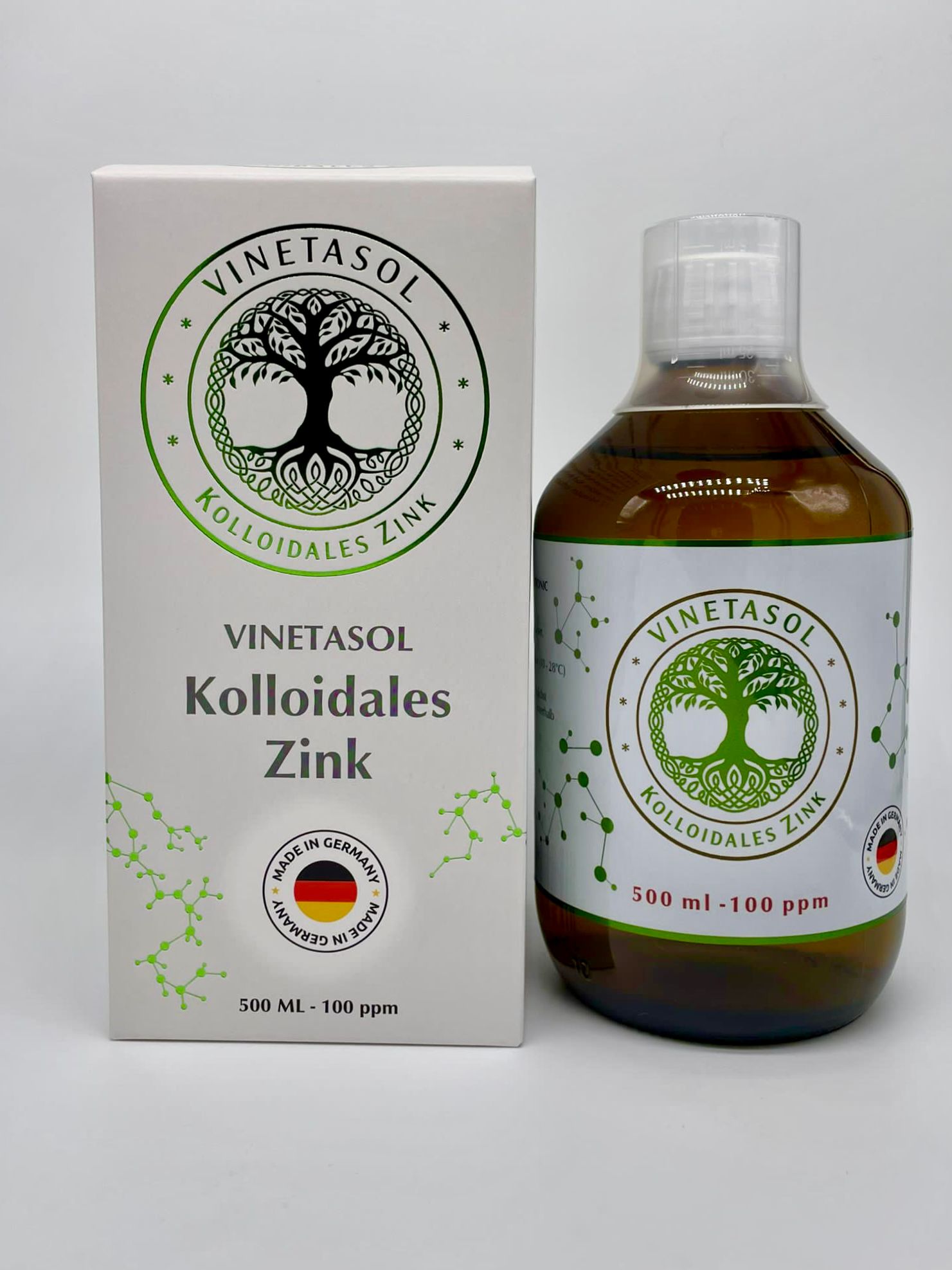 VINETASOL - Kolloidales Zink 100 ppm / 500 ml