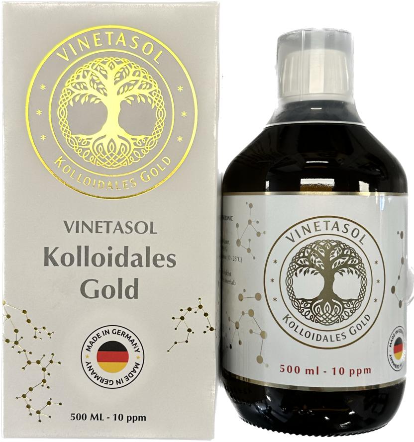VINETASOL - Kolloidales Gold 10 ppm / 500 ml