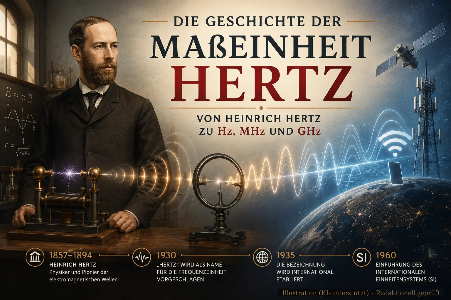 Die Geschichte von Heinrich Hertz und der Maßeinheit Hertz