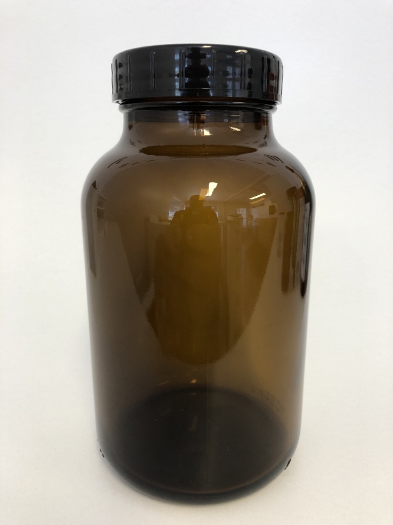 Braunglas mit Weithalsöffnung 1000ml