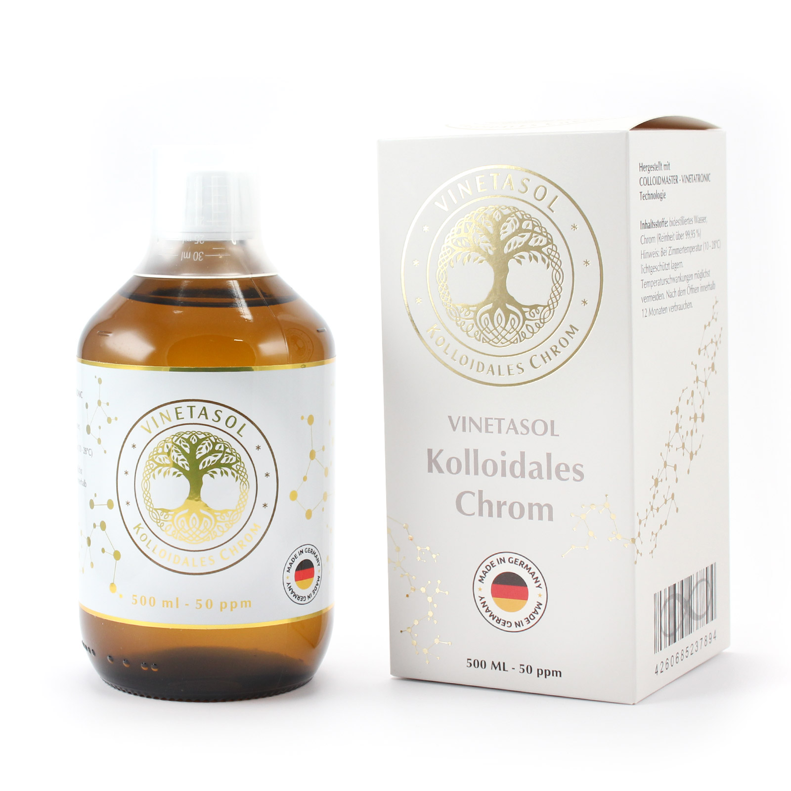 VINETASOL - Kolloidales Chrom 50 ppm / 500 ml 
