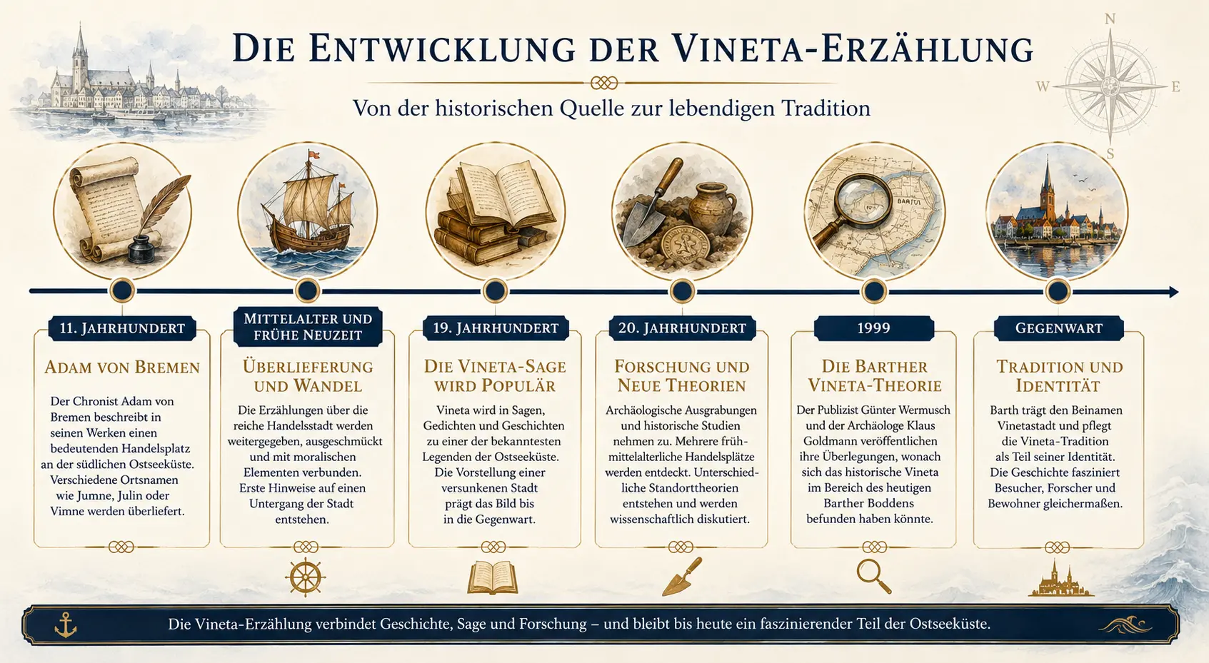 Zeitstrahl Vineta-Sage