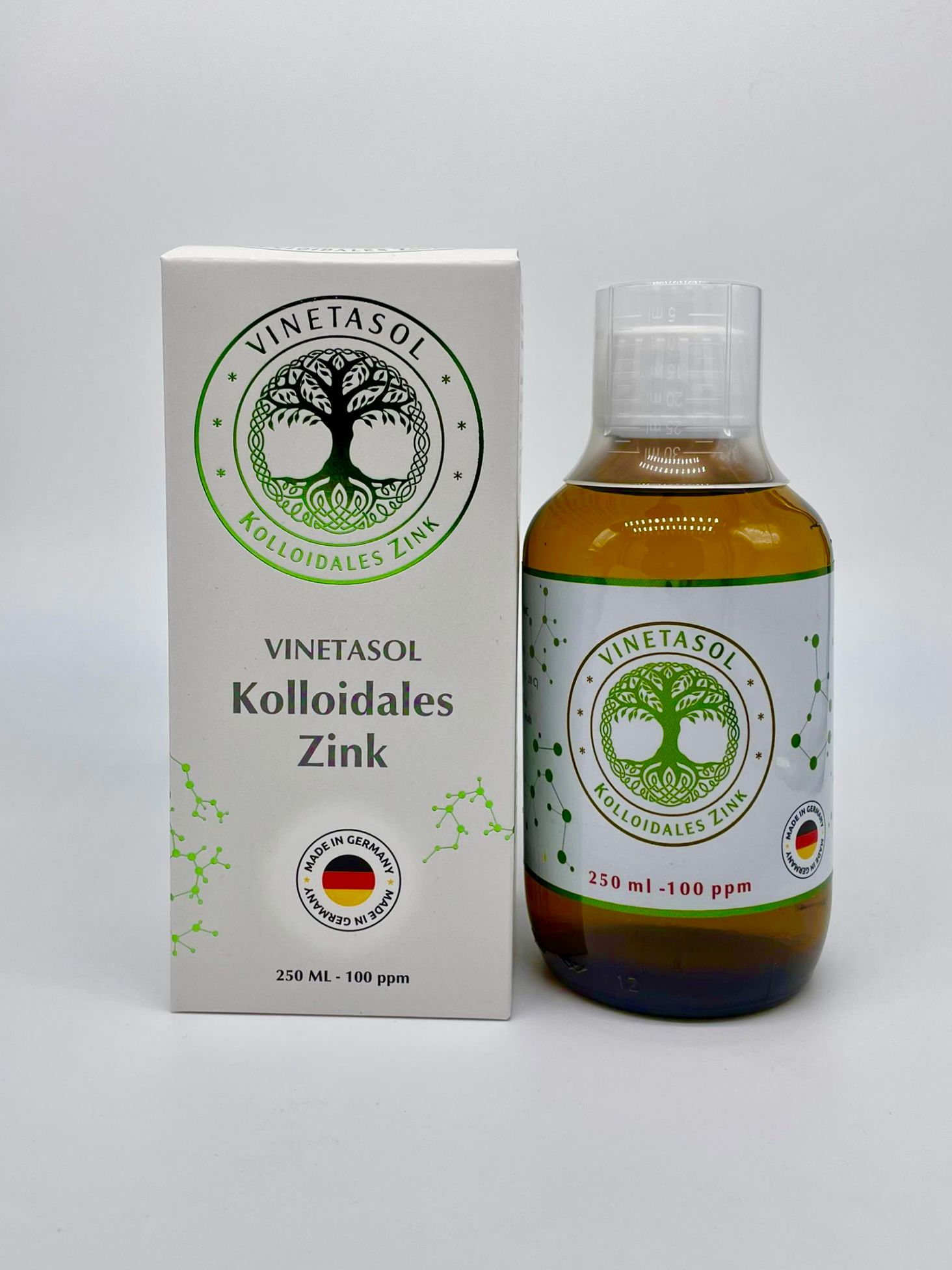 VINETASOL - Kolloidales Zink 100 ppm / 250 ml