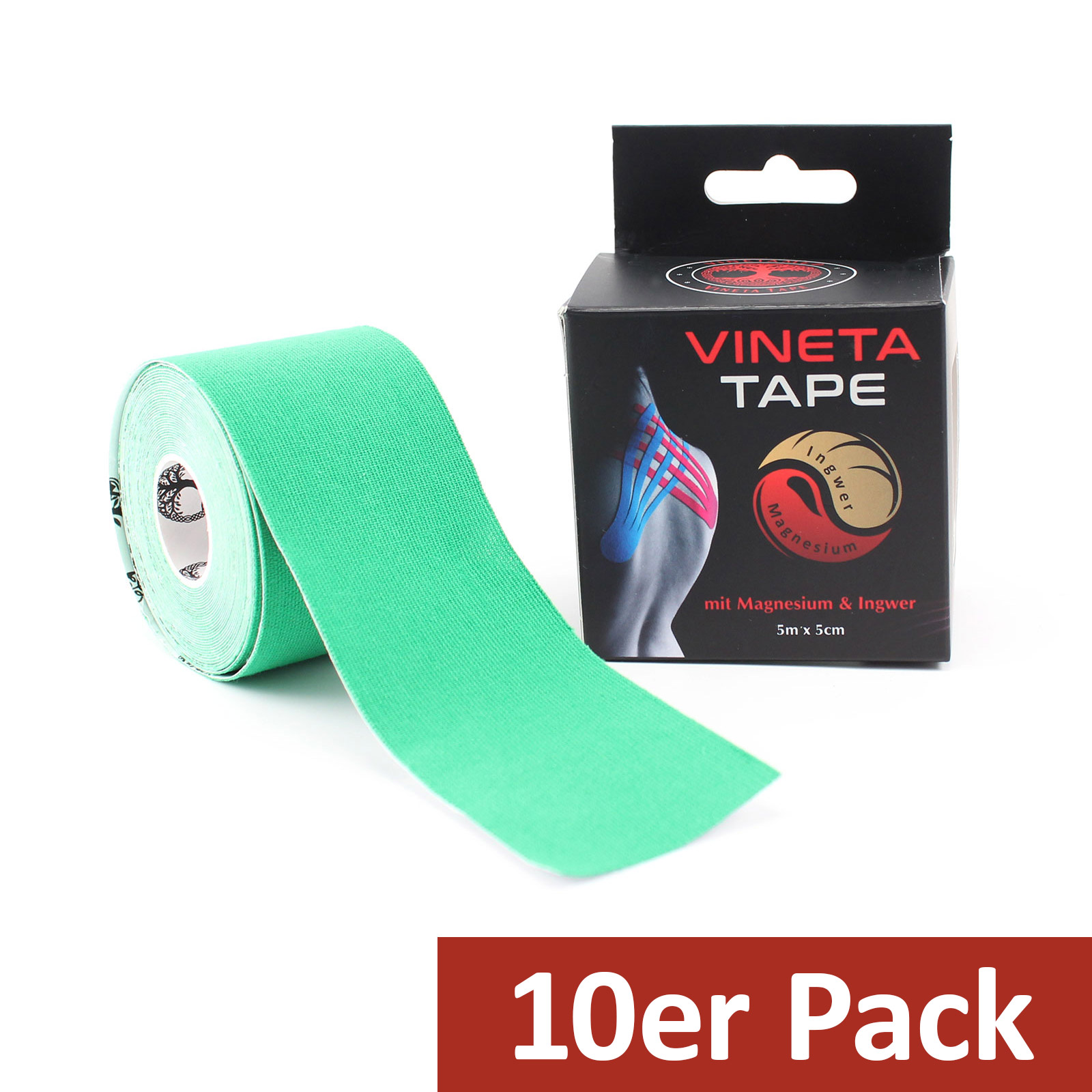 10x VINETATAPE mit Magnesium und Ingwer - grün