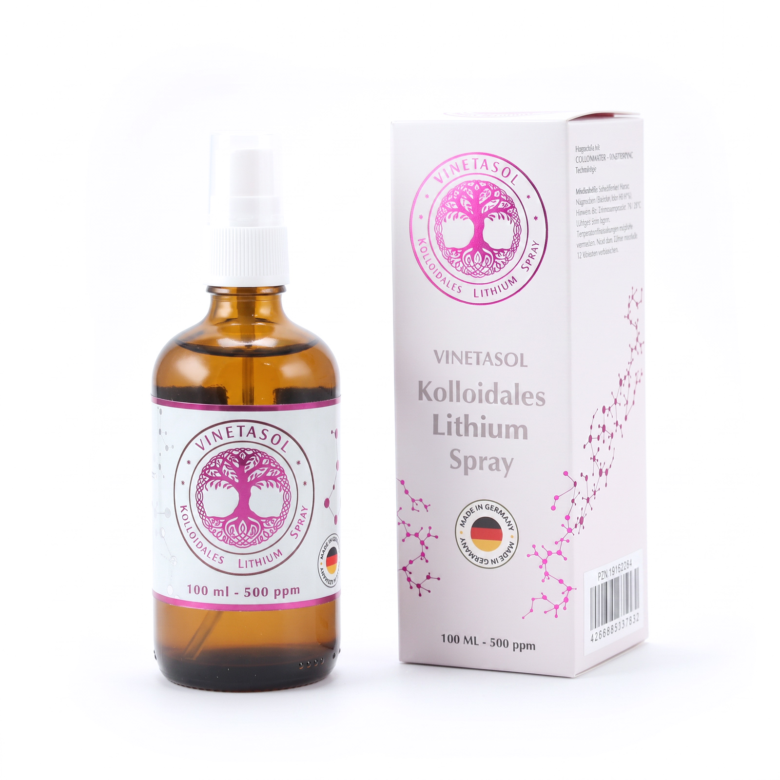 VINETASOL - Kolloidales Lithium 500 ppm / 100ml Spray