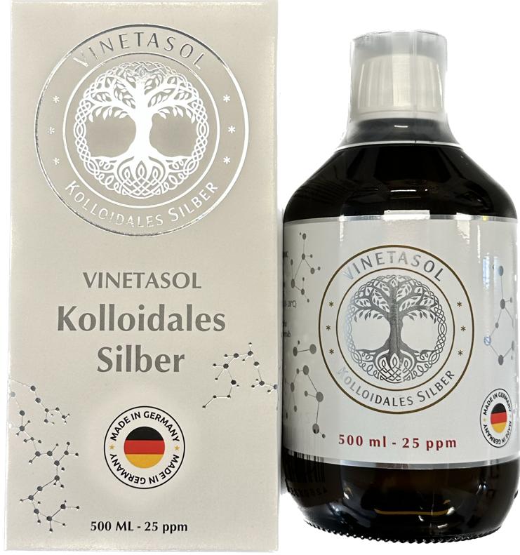 VINETASOL - Kolloidales Silber 25ppm / 500 ml