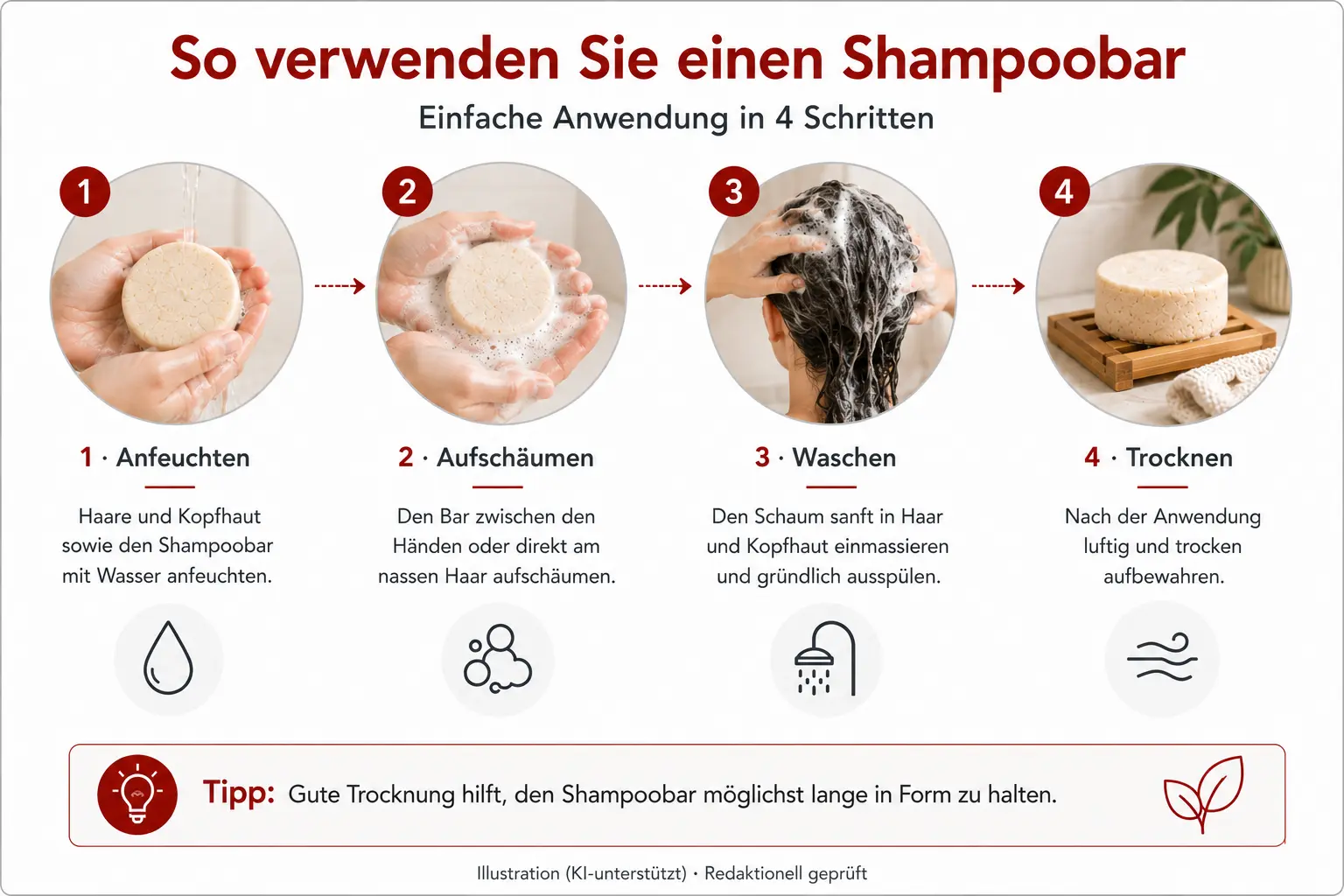 Schritt-für-Schritt-Anleitung Shampoobar
