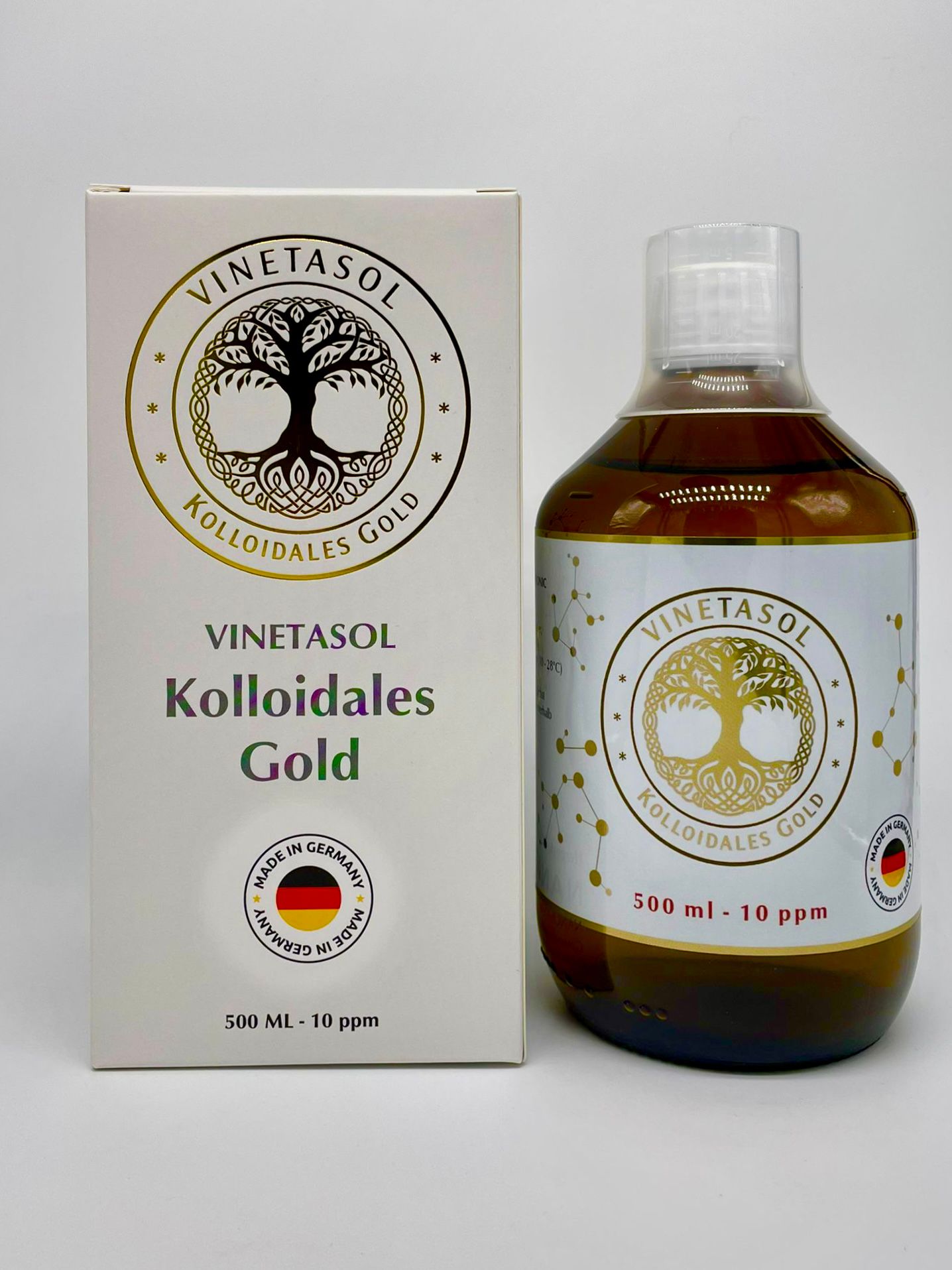 VINETASOL - Kolloidales Gold 10 ppm / 500 ml