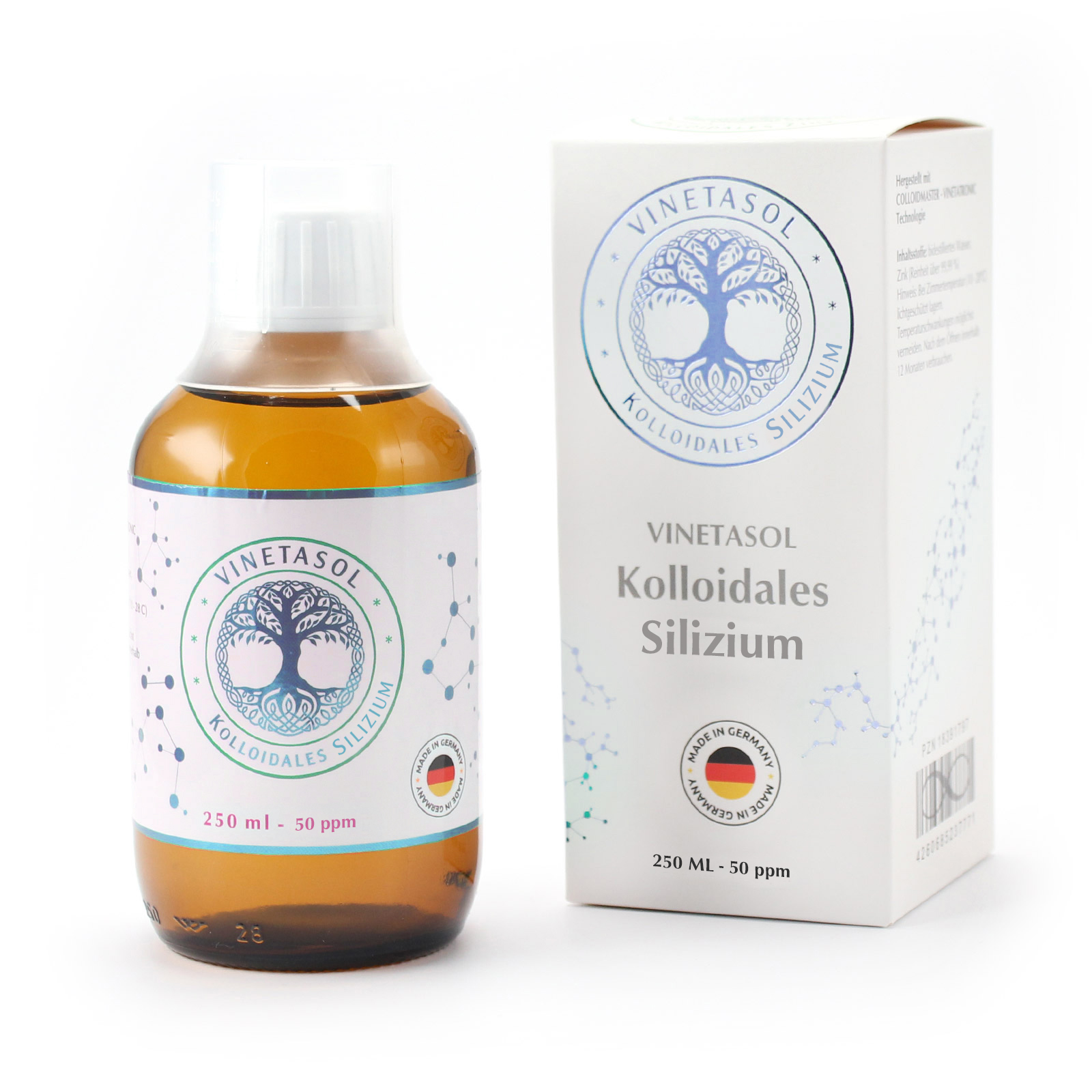 VINETASOL - Kolloidales Silizium 50 ppm / 250 ml