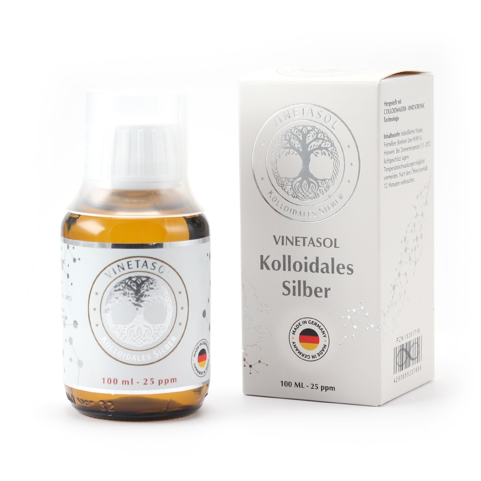 VINETASOL - Kolloidales Silber 25 ppm / 100 ml 