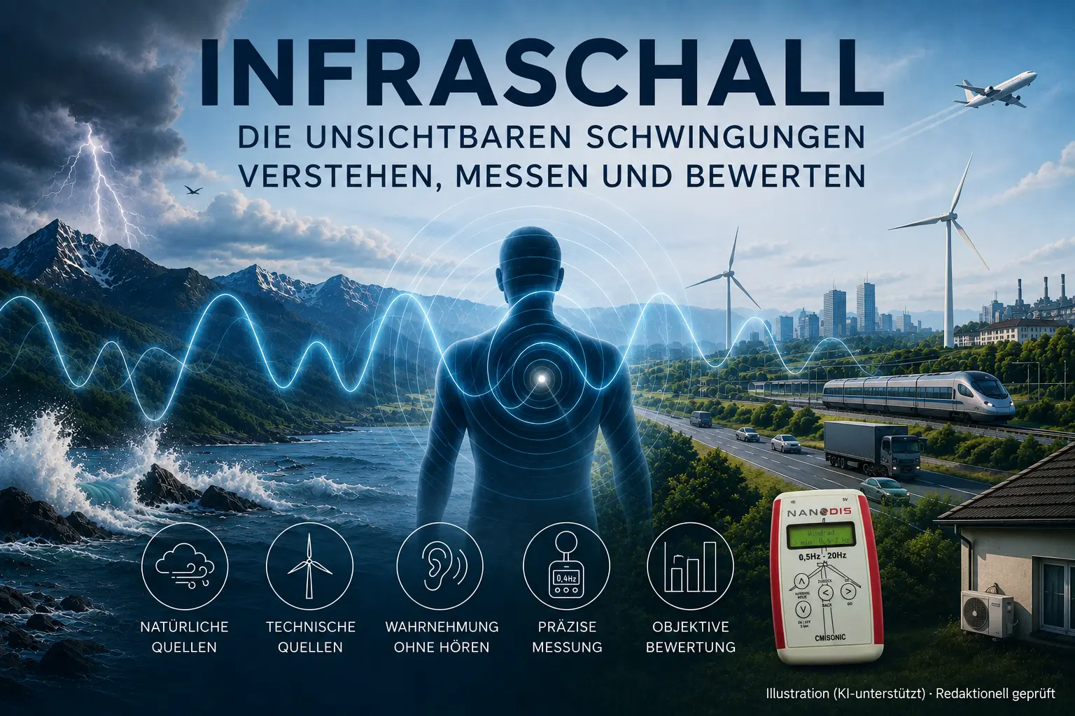 Infraschall messen mit dem CM SONIC – natürliche und technische Infraschallquellen
