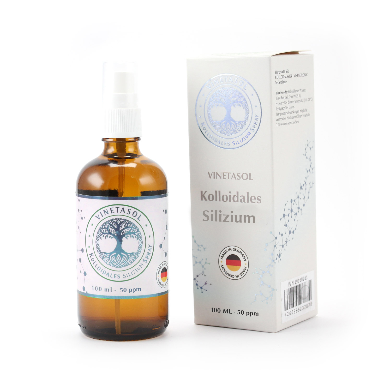 VINETASOL - Kolloidales Silizium 50 ppm / 100ml Spray