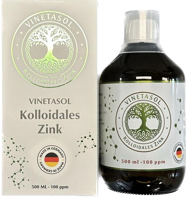 VINETASOL - Kolloidales Zink 100 ppm / 500 ml