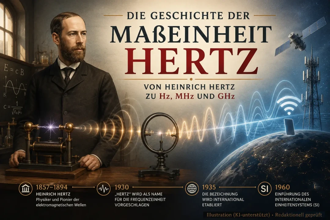 Hertz (Hz) einfach erklärt – Wie Heinrich Hertz der Frequenz seinen Namen gab